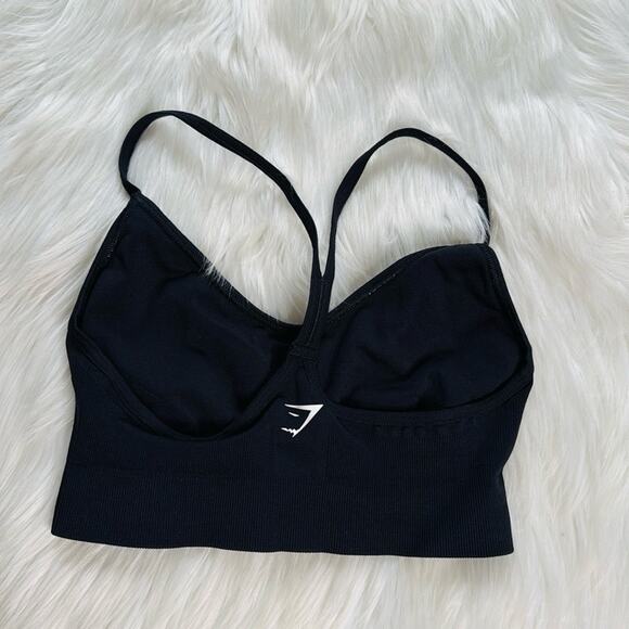 Gymshark Black Seamless Sports Bra - Picture 3 of 4